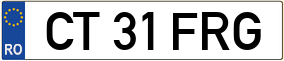 Trailer License Plate